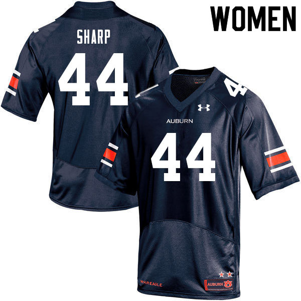 Auburn Tigers Women's Jay Sharp #44 Navy Under Armour Stitched College 2021 NCAA Authentic Football Jersey MWN2474MI